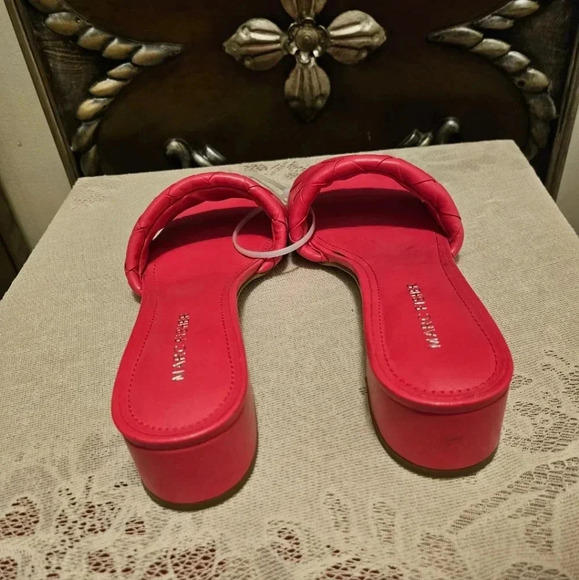 Marc Fishers Pink braided slide-in sandals - Picture 4 of 5